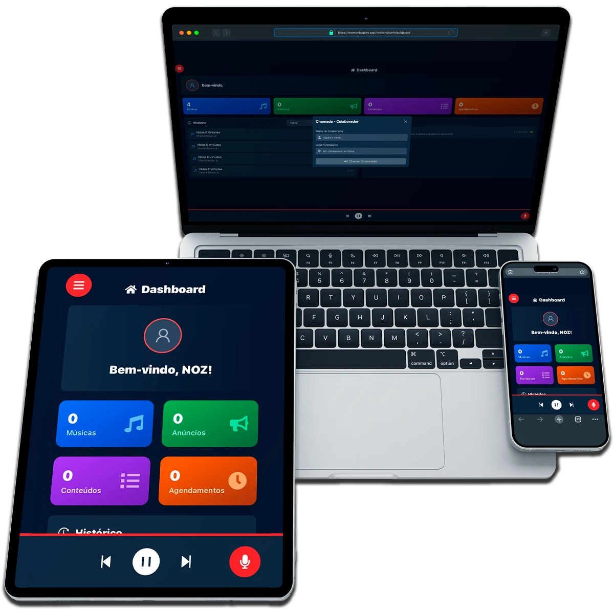 MIXXPLAY - Acesse pelo Celular, Tablet ou Computador